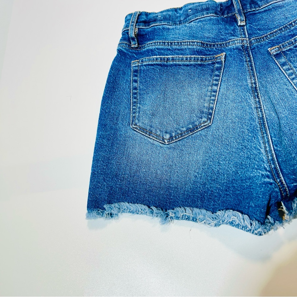 Loft Jean shorts High Rise Jean shorts distressed medium wash women size 25 - Picture 8 of 9